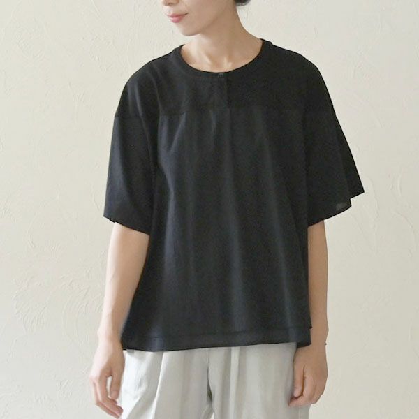 オーガニックコットン サークルヨークトップ