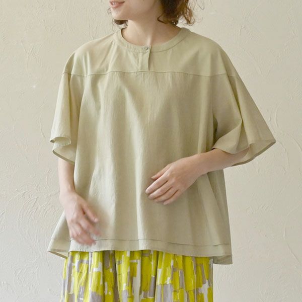 オーガニックコットン サークルヨークトップ