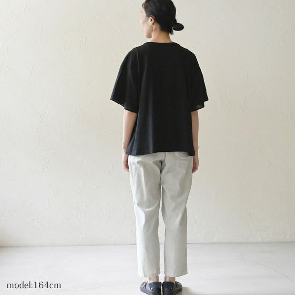 オーガニックコットン サークルヨークトップ