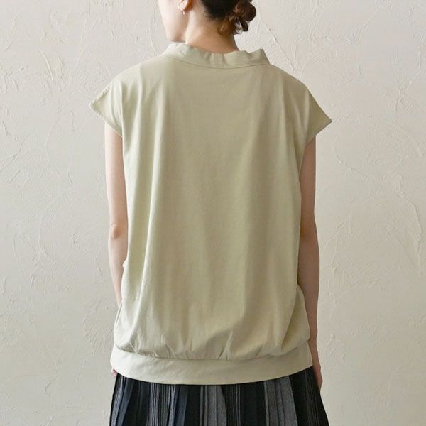 オーガニックコットン フレンチスリーブトップ