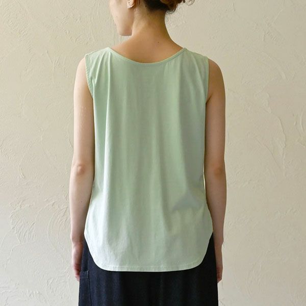 オーガニックコットン ノースリーブトップ