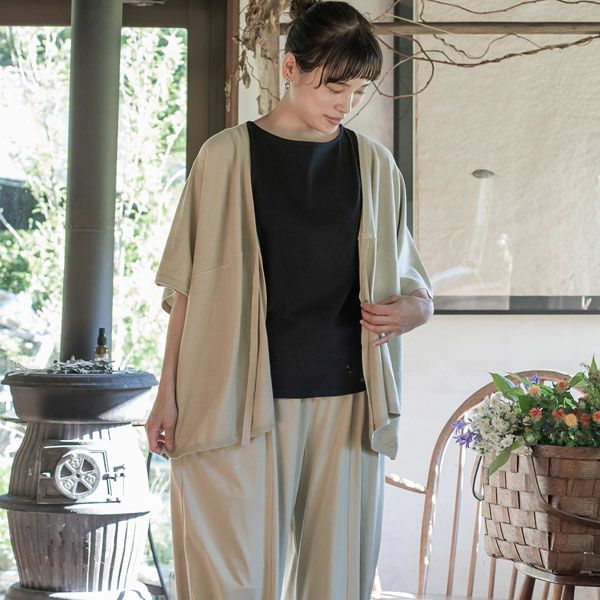 オーガニックコットン ノースリーブトップ