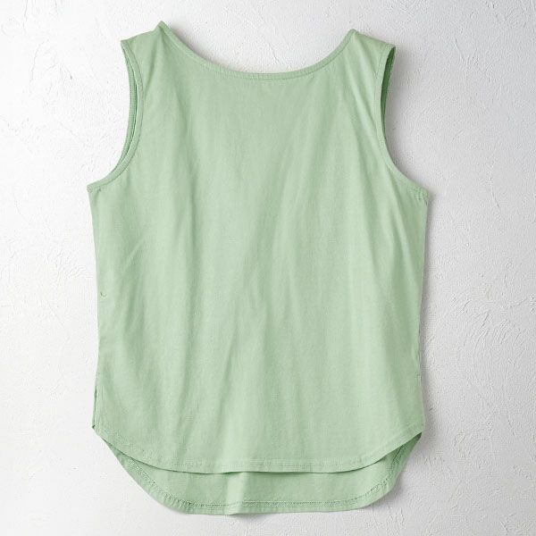 オーガニックコットン ノースリーブトップ