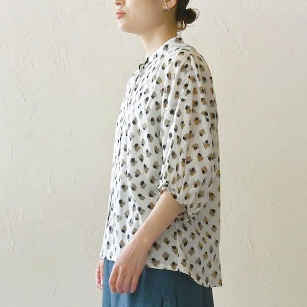 オーガニックコットン ホーリーフラワーバルーンシャツ
