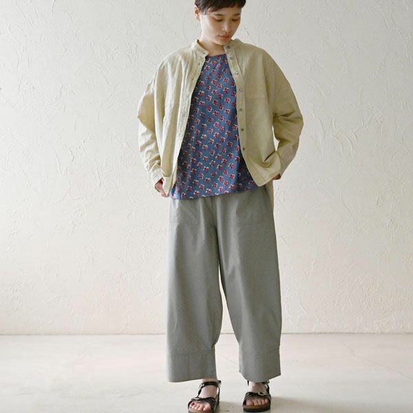 オーガニックコットン ホーリーフラワー2WAYノースリトップ