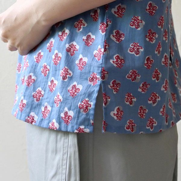 オーガニックコットン ホーリーフラワー2WAYノースリトップ