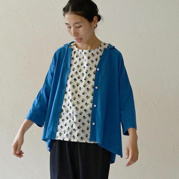 オーガニックコットン ホーリーフラワー2WAYノースリトップ