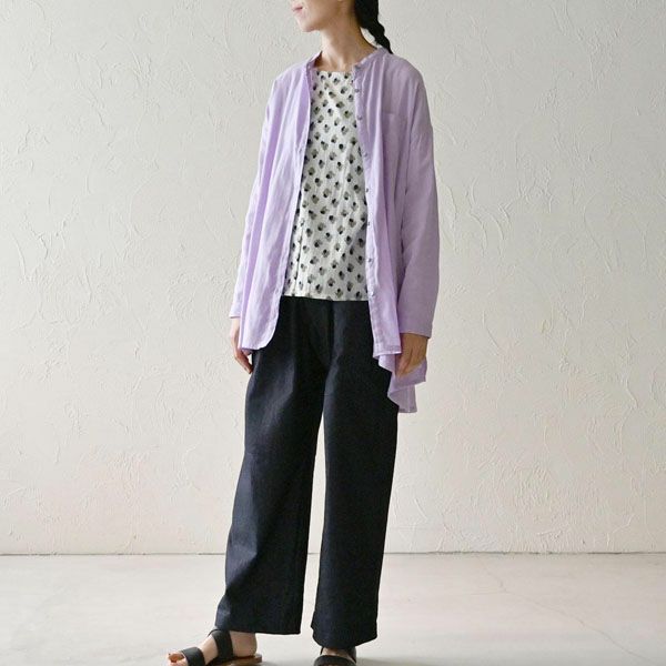 オーガニックコットン ホーリーフラワー2WAYノースリトップ