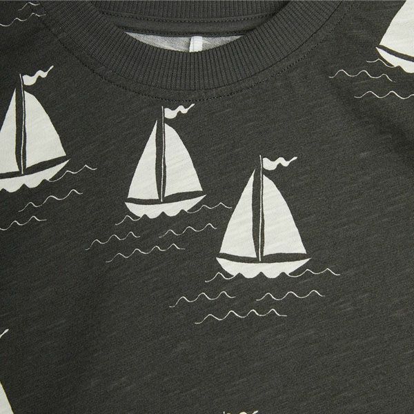 オーガニックコットン キッズTシャツSailing boats