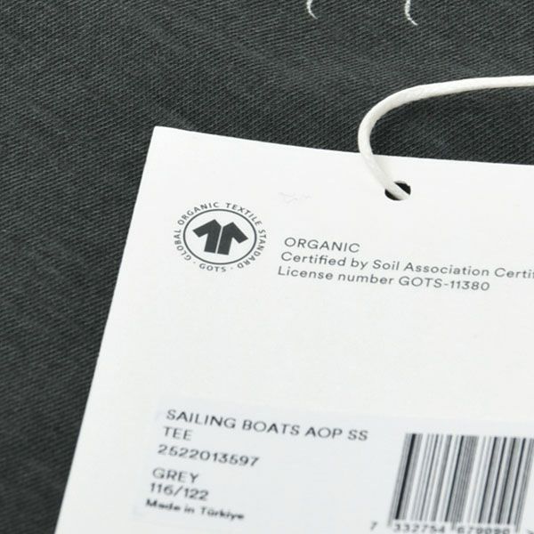 オーガニックコットン キッズTシャツSailing boats