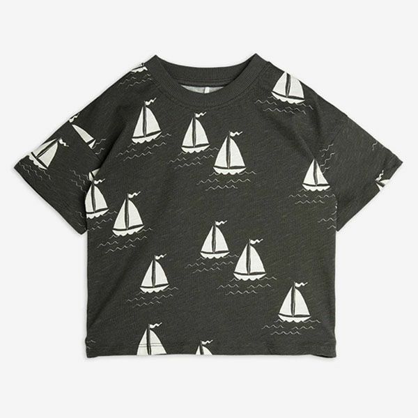 オーガニックコットン キッズTシャツSailing boats