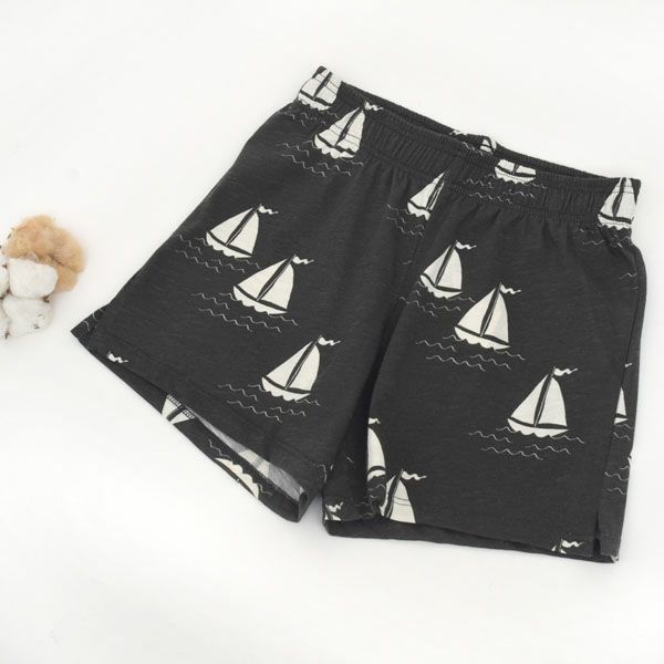 オーガニックコットン キッズショートパンツSailing boats