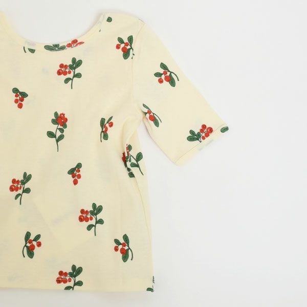 オーガニックコットン キッズTシャツ Lingonberries