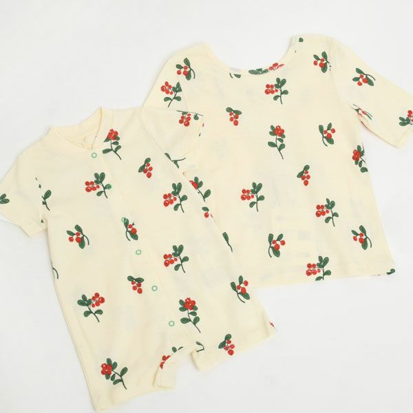 オーガニックコットン キッズTシャツ Lingonberries