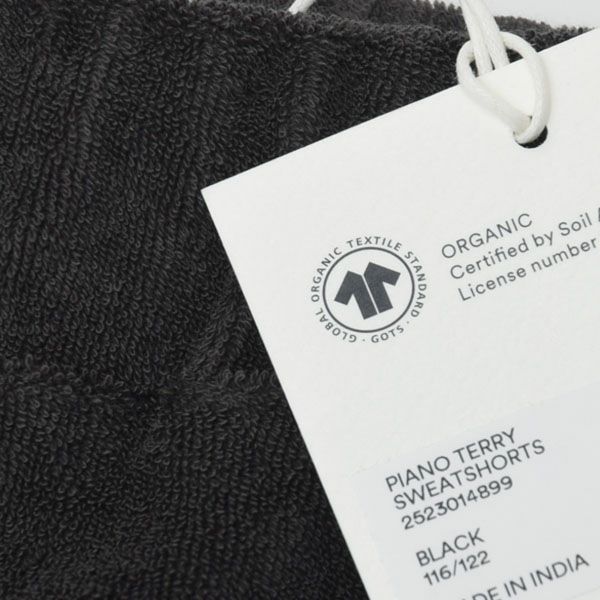 オーガニックコットン キッズテリーショートパンツ Piano