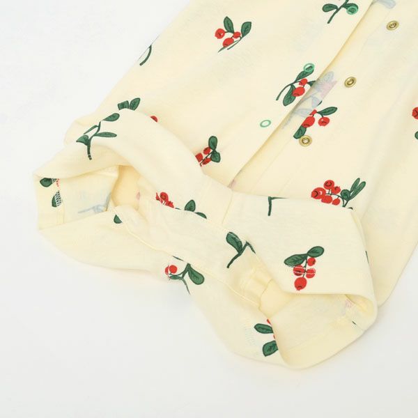 オーガニックコットン ベビー半袖ロンパース Lingonberries