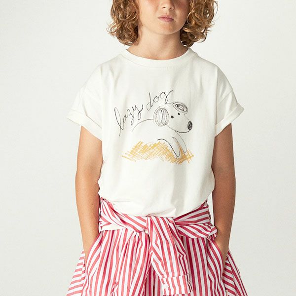 オーガニックコットン キッズ Tシャツ Lazy dog