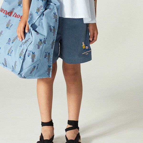 オーガニックコットン キッズ バミューダパンツ