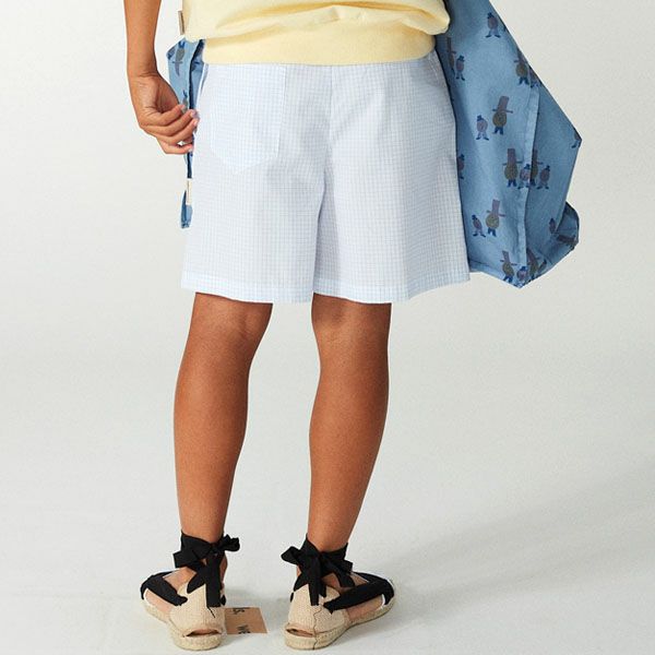 オーガニックコットン キッズ バミューダパンツ Checks