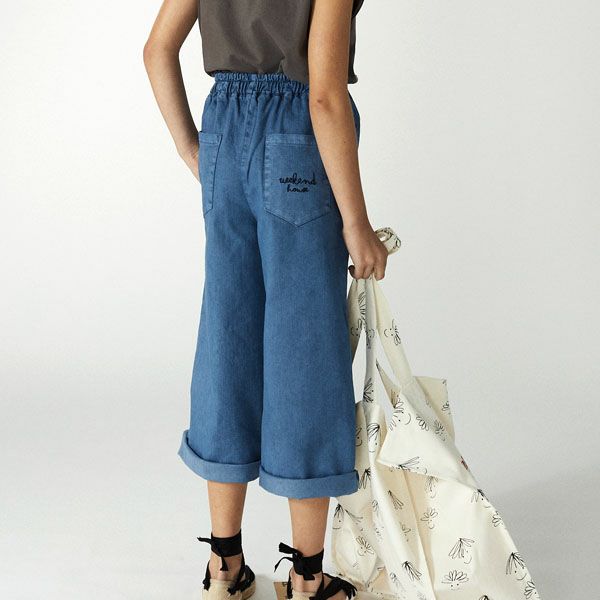 オーガニックコットン キッズ ストレートパンツ