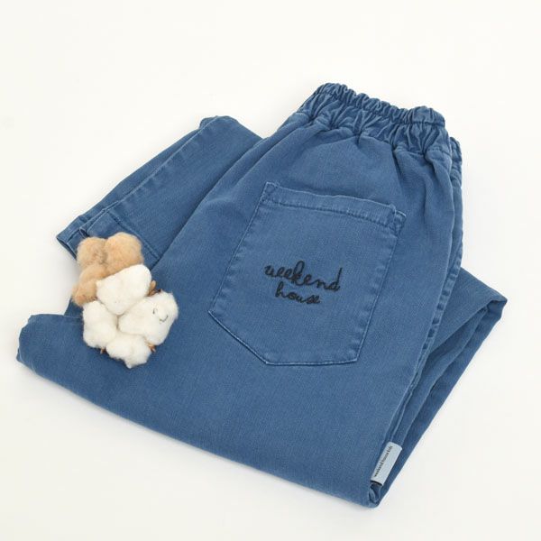 オーガニックコットン キッズ ストレートパンツ