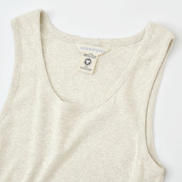オーガニックコットン フライスタンクトップ