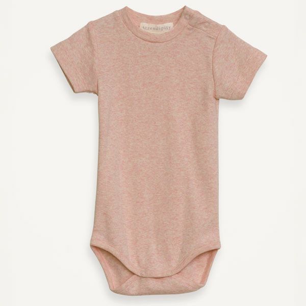オーガニックコットン ベビーフライスボディスーツ（半袖）