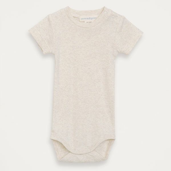 オーガニックコットン ベビーフライスボディスーツ（半袖）