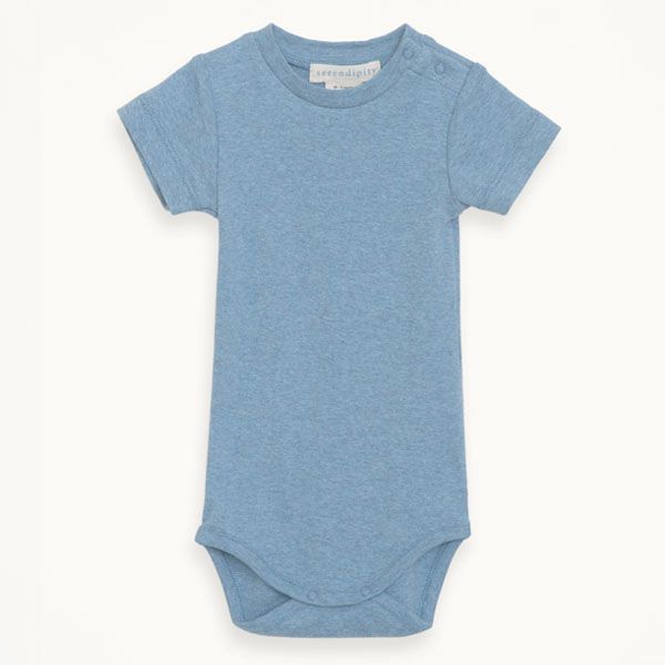 オーガニックコットン ベビーフライスボディスーツ（半袖）