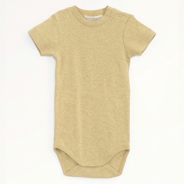 オーガニックコットン ベビーフライスボディスーツ（半袖）