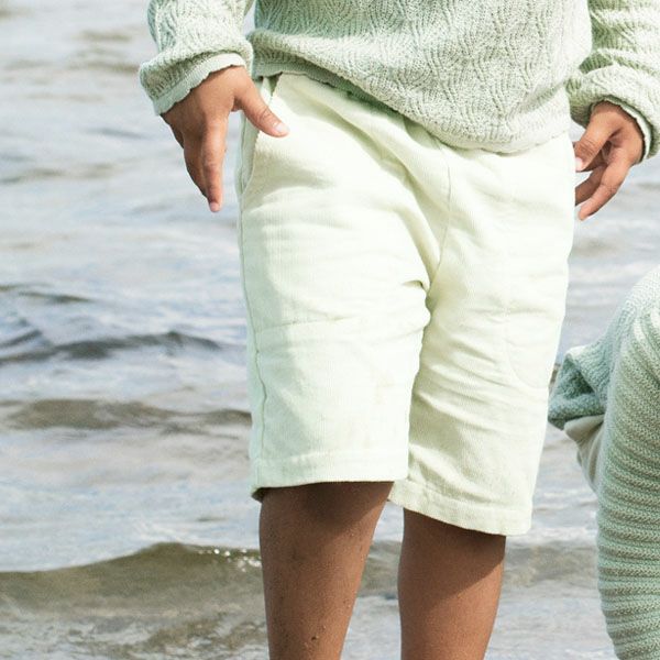 オーガニックコットン キッズ ハーフパンツ（ライトコーデュロイ）