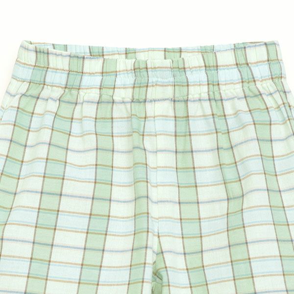 オーガニックコットン キッズ ハーフパンツ（薄手チェック）
