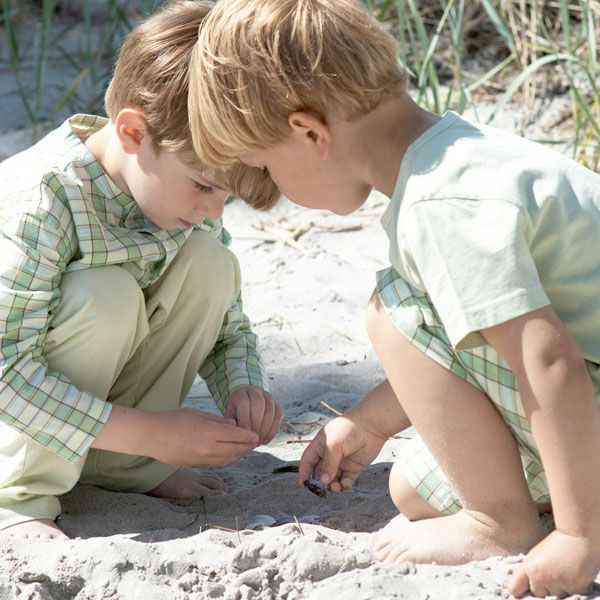 オーガニックコットン キッズ ハーフパンツ（薄手チェック）