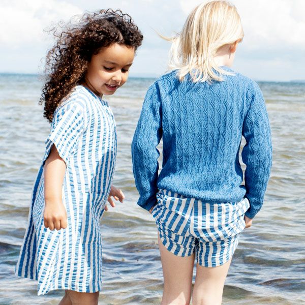 オーガニックコットン キッズ ハーフパンツ（シアサッカー）