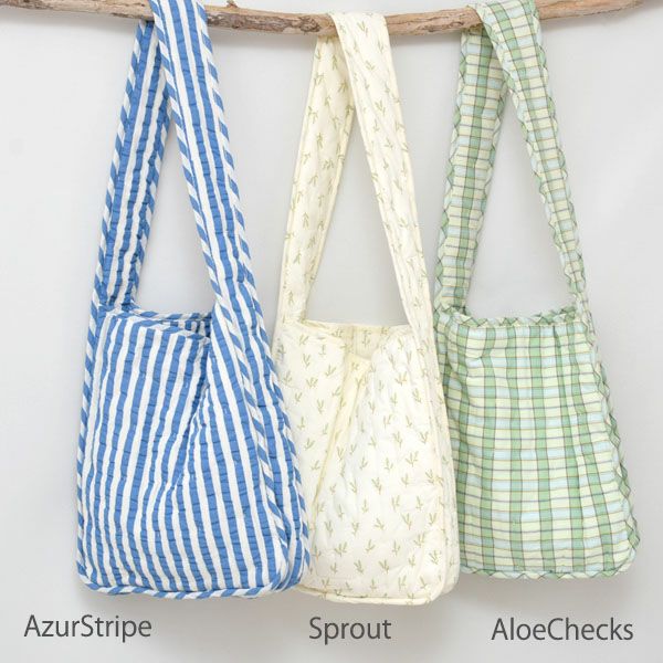 オーガニックコットン キルトショルダーバッグ