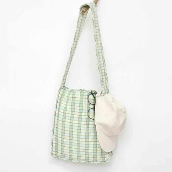 オーガニックコットン キルトショルダーバッグ
