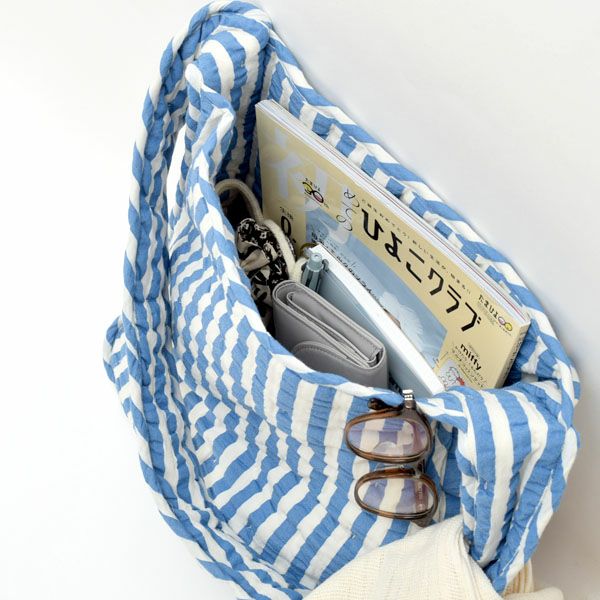 オーガニックコットン キルトショルダーバッグ