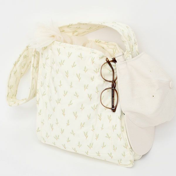 オーガニックコットン キルトショルダーバッグ