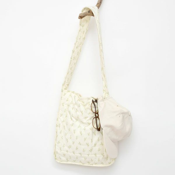 オーガニックコットン キルトショルダーバッグ