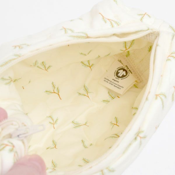 オーガニックコットン キルトポーチ