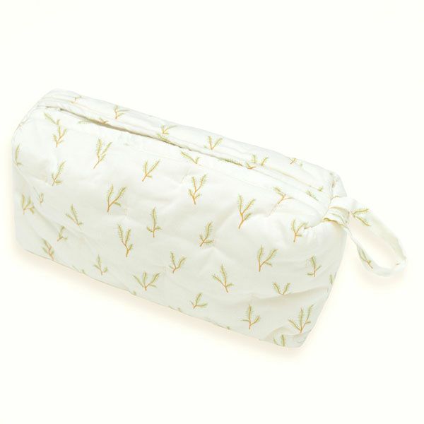 オーガニックコットン キルトポーチ