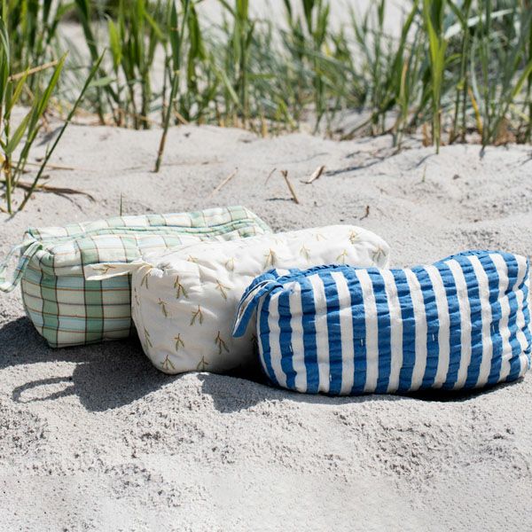 オーガニックコットン キルトポーチ