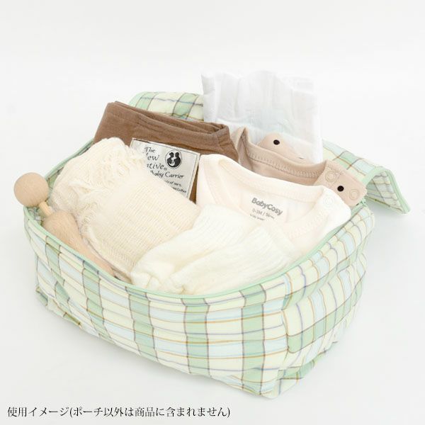 オーガニックコットン バニティポーチ