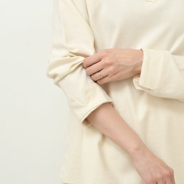 オーガニックコットン 首元2way フランネルパジャマ