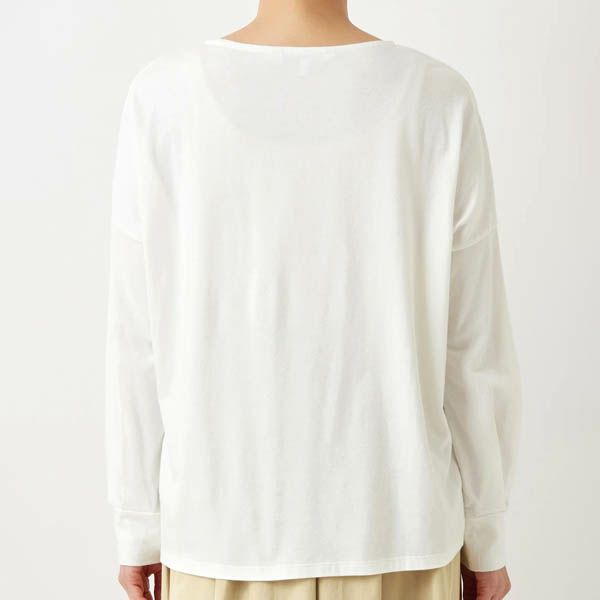 オーガニックコットン 天竺 バルーンスリーブトップ