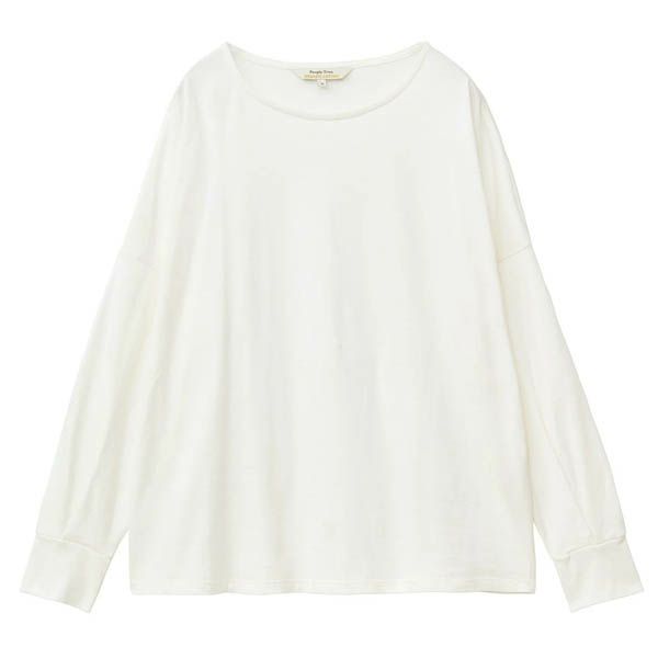 オーガニックコットン 天竺 バルーンスリーブトップ