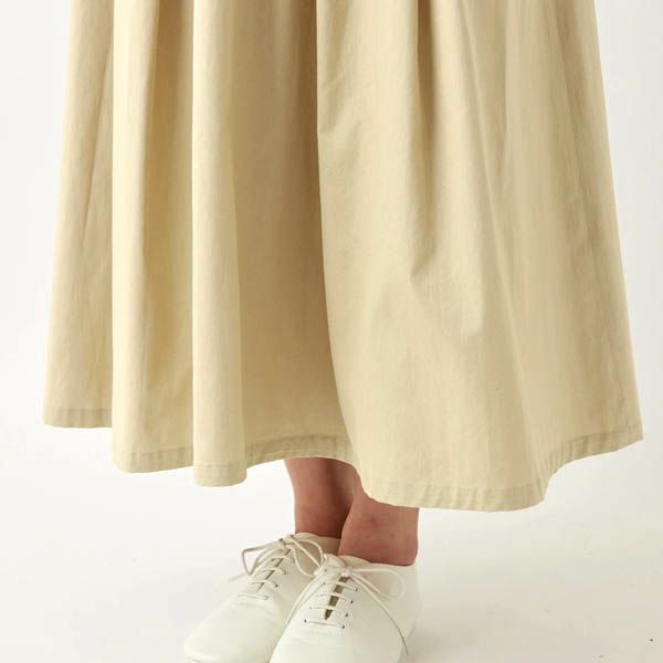 オーガニックコットン ツイル タックスカート