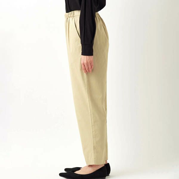 オーガニックコットン ツイル テーパードパンツ