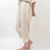 オーガニックコットン＆リネン ダブルガーゼ スラウチパンツ