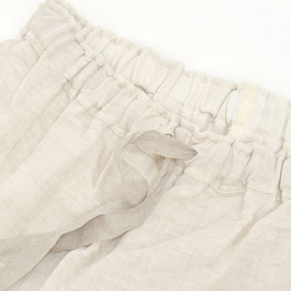 オーガニックコットン＆リネン ダブルガーゼ スラウチパンツ